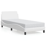 vidaXL Bedframe "Dover" kunstleer wit 90x190 cm