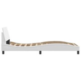 vidaXL Bedframe "Dover" kunstleer wit 90x190 cm