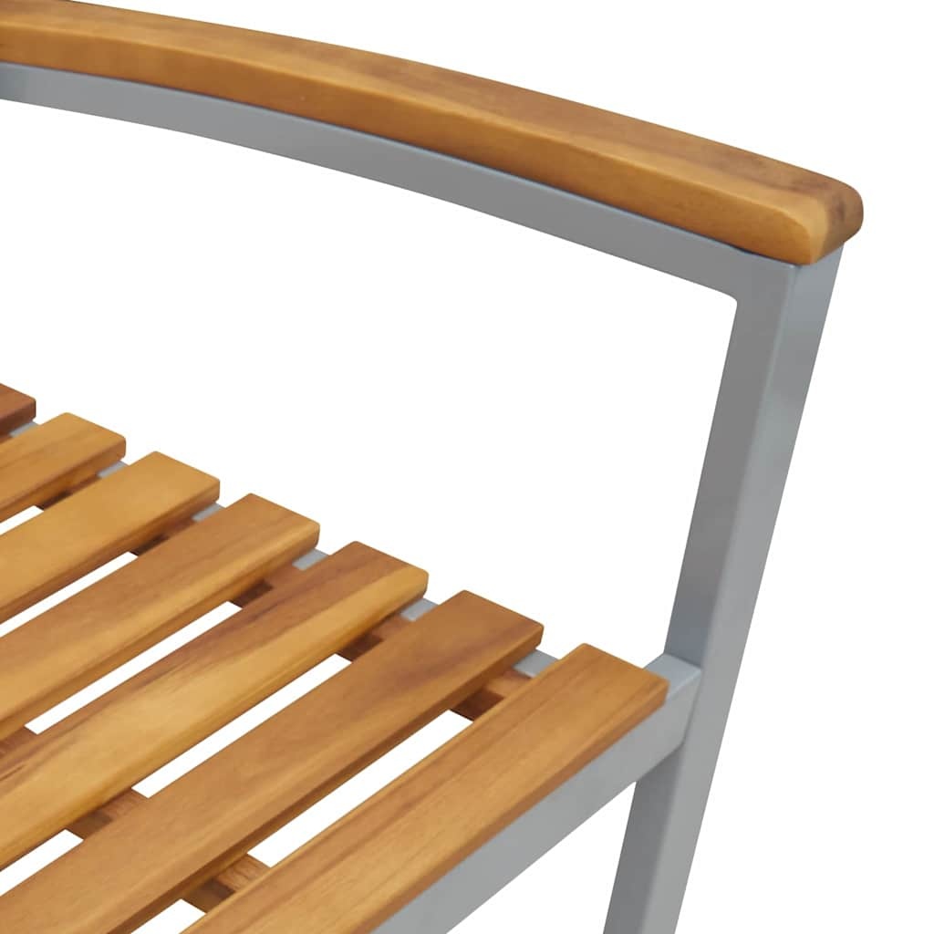 vidaXL Tuinstoel 4 st Bruin Massief Acaciahout Stapelbaar