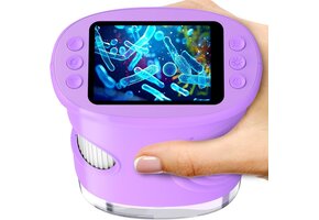 Digitale Zakmicroscoop Kinderen 4-12 Jaar | 200x Vergroting | Paars | 33% Korting
