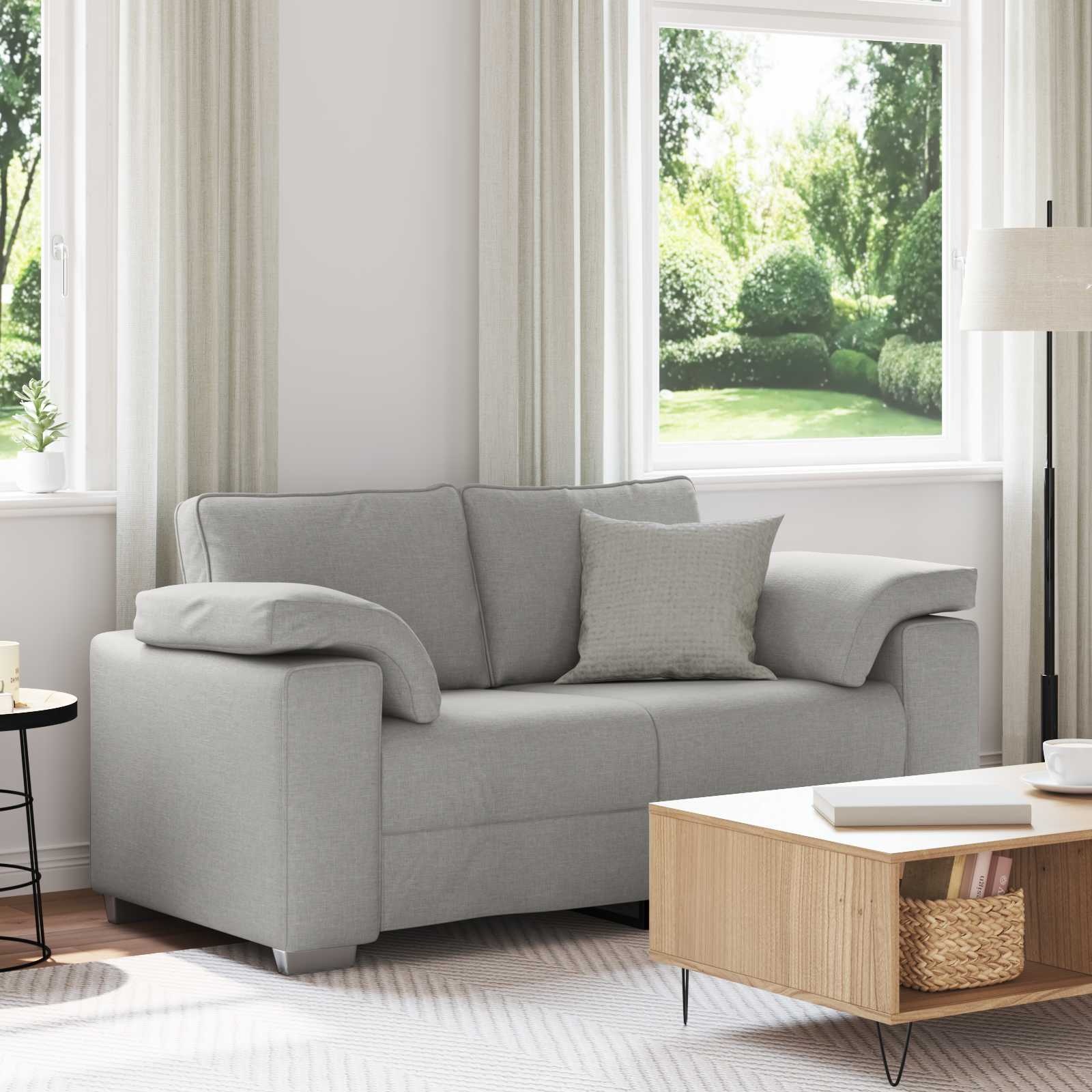 vidaXL Loveseat Wolkengrijs 160 cm Stof