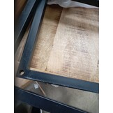 vidaXL Bijzettafel met plank Bruin 35 x 35 x 45 cm massief mangohout