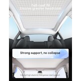 Zonnescherm Tesla Model Y 2021-2024 Wit | UV-Bescherming | 2-Delig