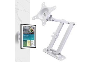 Universele TV & Monitor Muurbeugel (10-32") - Draaibaar & Verstelbaar - Wit - 33% Korting