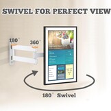 Universele TV & Monitor Muurbeugel (10-32") - Draaibaar & Verstelbaar - Wit - 33% Korting