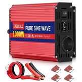 Zuivere Sinus Omvormer 1000W 12V/220V LCD 2 EU Stopcontacten - 34% Korting!