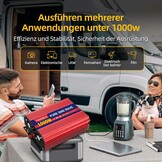 Zuivere Sinus Omvormer 1000W 12V/220V LCD 2 EU Stopcontacten - 34% Korting!