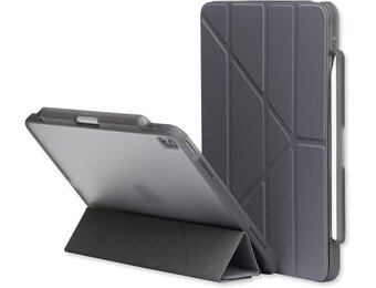 Hoes voor iPad Air 4/5e Gen (10,9") & 6e Gen (11") - Standaard, Pencil Houder, Zilvergrijs - 34% Korting