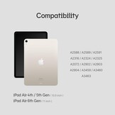 Hoes voor iPad Air 4/5e Gen (10,9") & 6e Gen (11") - Standaard, Pencil Houder, Zilvergrijs - 34% Korting