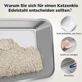 XL Overdekte Kattenbak RVS Donkergrijs - 34% Korting