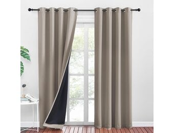 100% Verduisterende Gordijnen (2 stuks, 260x140cm) - Thermisch & Geluiddicht - 34% Korting!