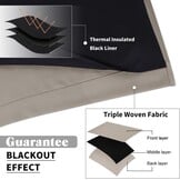 100% Verduisterende Gordijnen (2 stuks, 260x140cm) - Thermisch & Geluiddicht - 34% Korting!