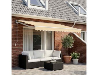 vidaXL Luifel Vervangingsdoek Crème 450x350 cm - 34% Korting