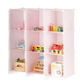 Roze Speelgoedkast met 9 Deuren - 110x110x37 cm - Snuitjes Design