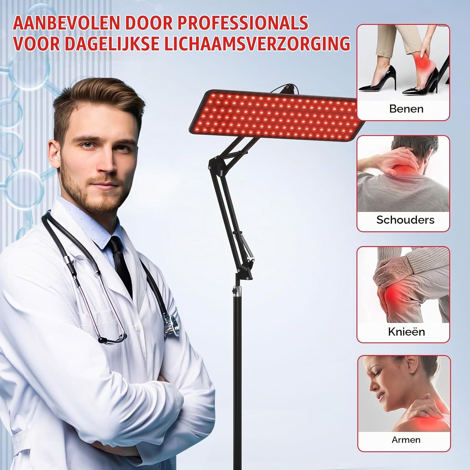 Roodlicht Therapie Paneel - Gezicht & Lichaam - 34% Korting