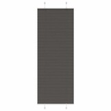 vidaXL Plissé Gordijn 80x200 cm Polyester Zwart - 32% Korting