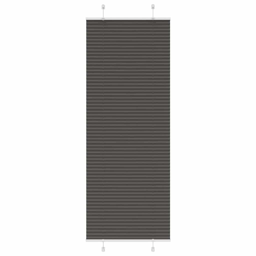 vidaXL Plissé Gordijn 80x200 cm Polyester Zwart - 32% Korting