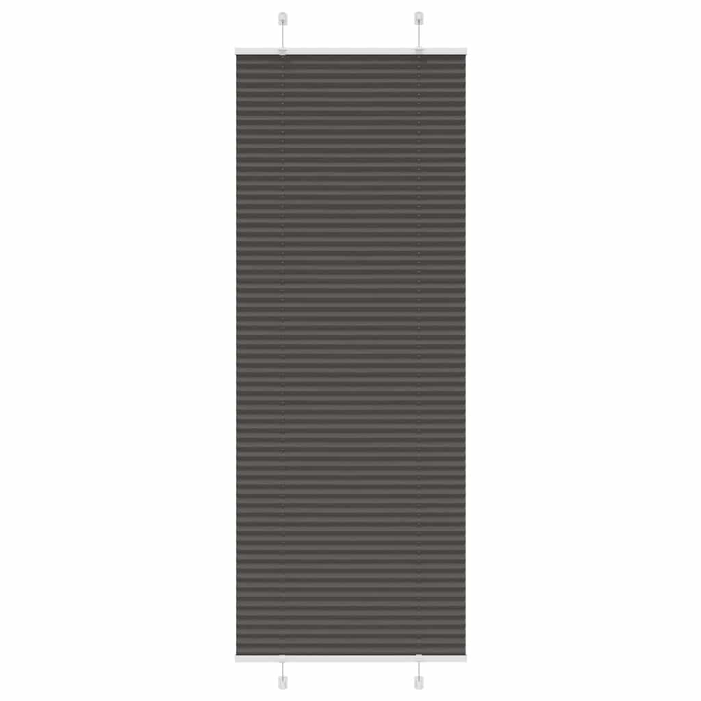 vidaXL Plissé Gordijn 80x200 cm Polyester Zwart - 32% Korting