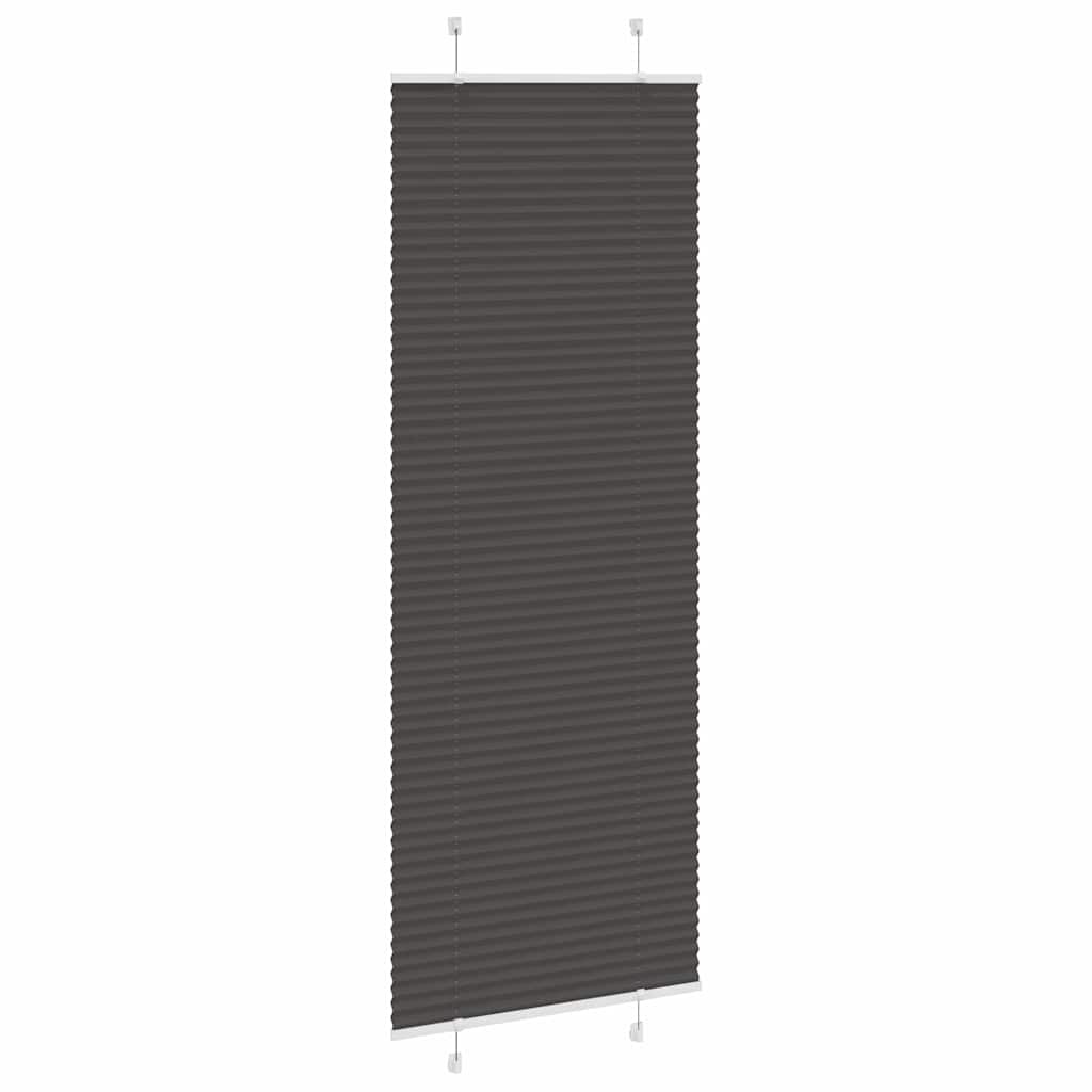 vidaXL Plissé Gordijn 80x200 cm Polyester Zwart - 32% Korting