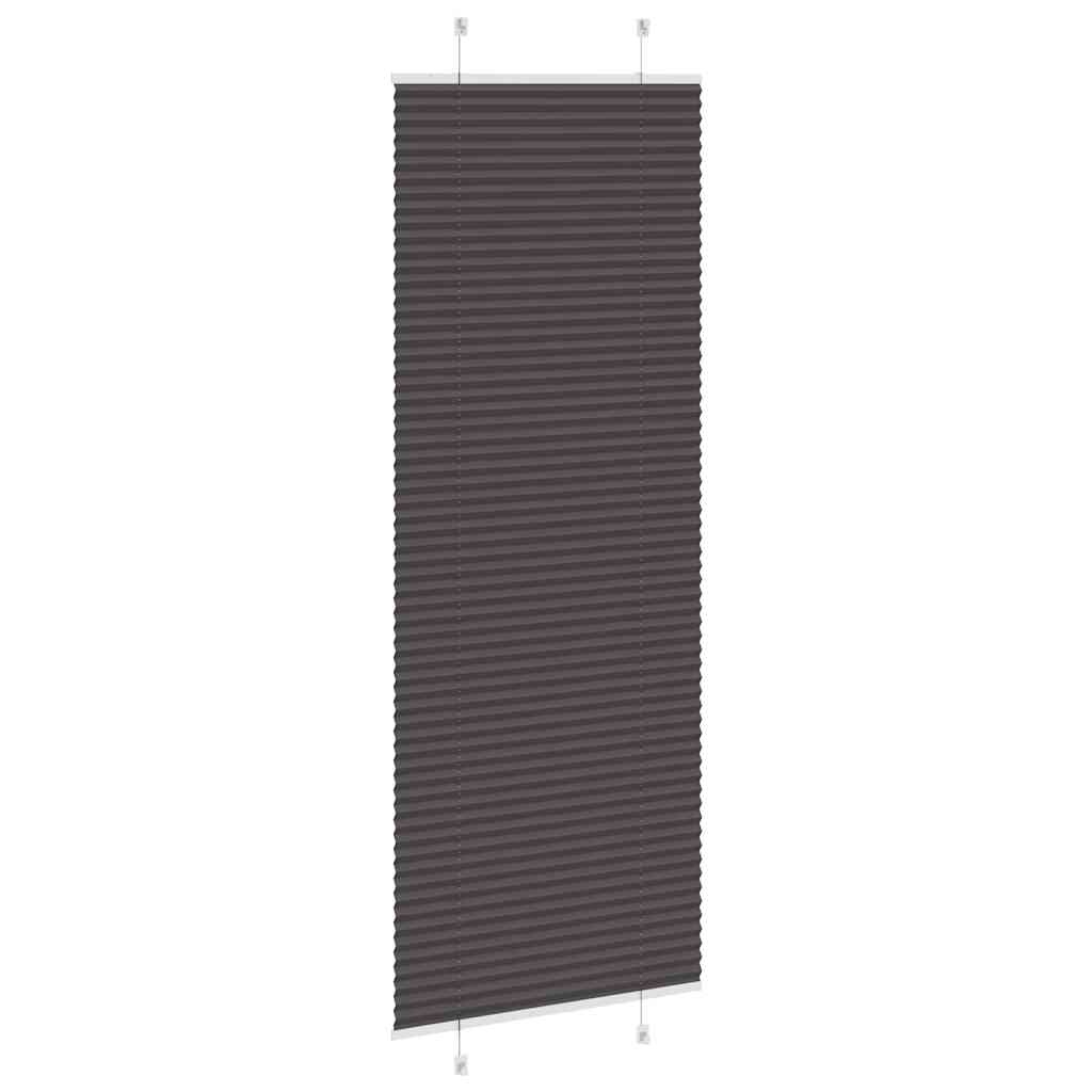 vidaXL Plissé Gordijn 80x200 cm Polyester Zwart - 32% Korting