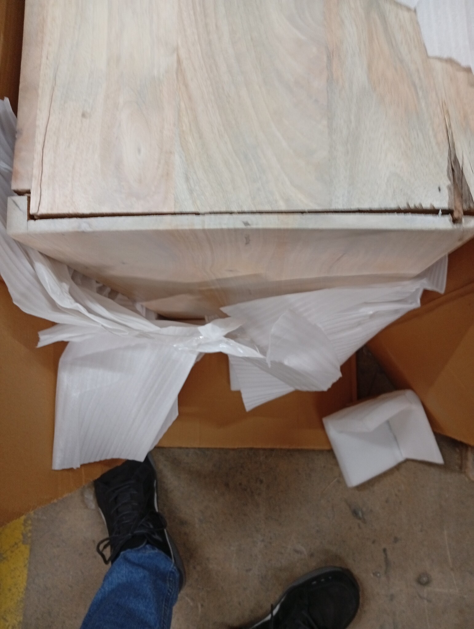 Dressoir Massief Mangohout & Riet 60x35x70 cm - 59% Korting