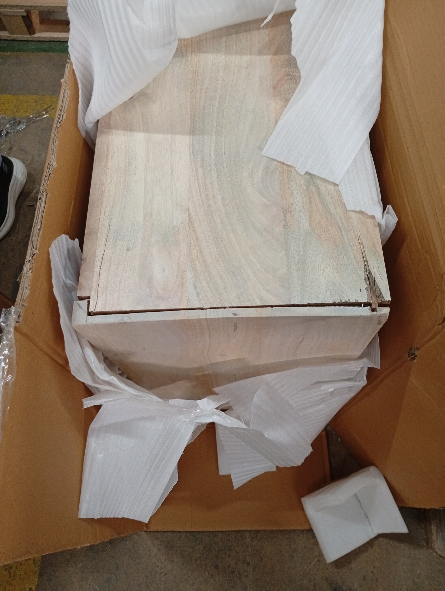 Dressoir Massief Mangohout & Riet 60x35x70 cm - 59% Korting