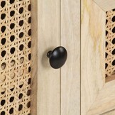 Dressoir Massief Mangohout & Riet 60x35x70 cm - 59% Korting
