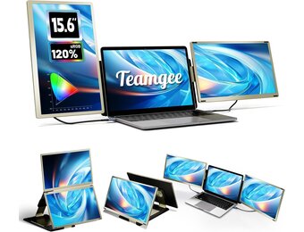 Draagbare Triple Monitor 15.6" FHD 1080P IPS 120% sRGB - 35% Korting