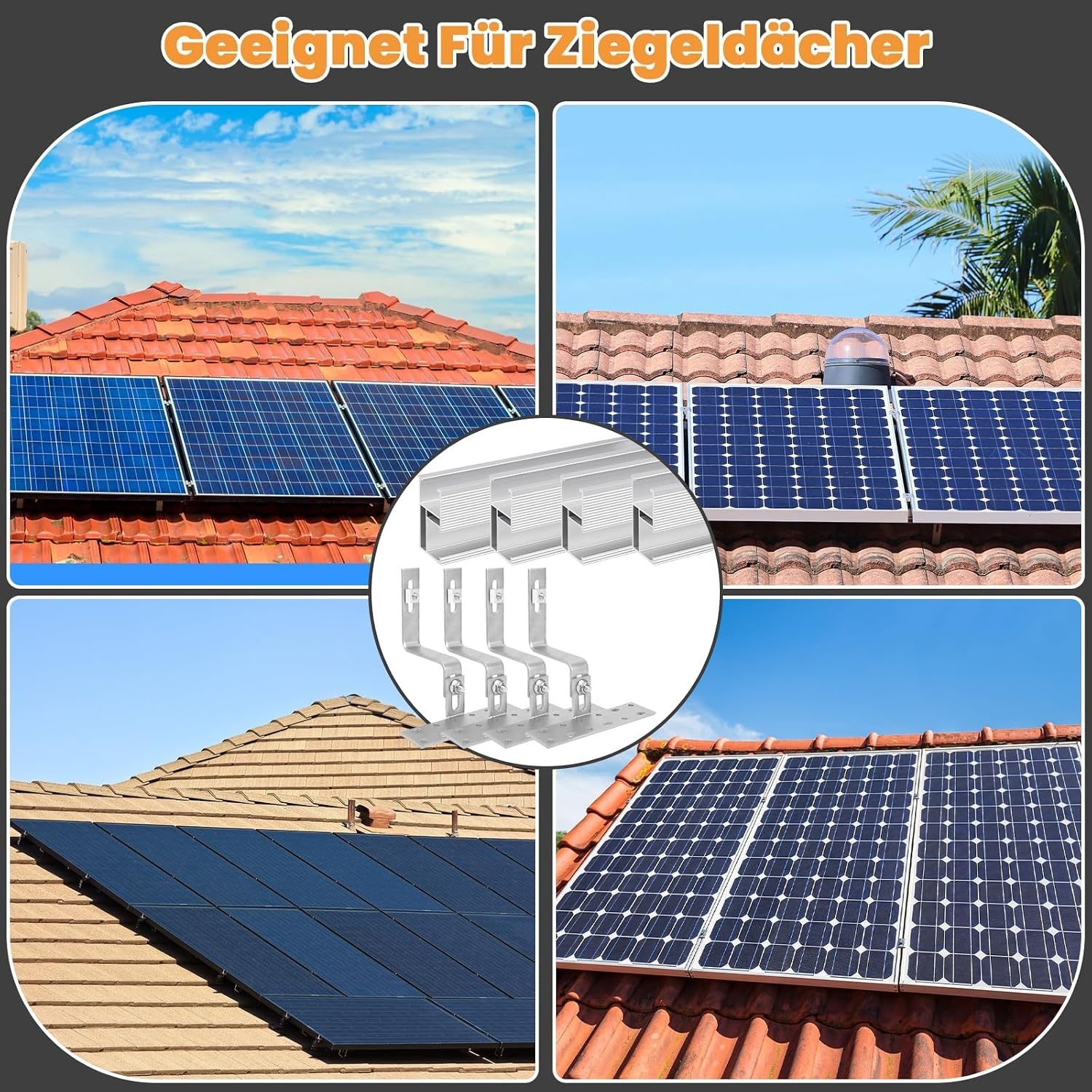 Zonnepaneelhouder Set Pannendak Verstelbaar - 34% Korting