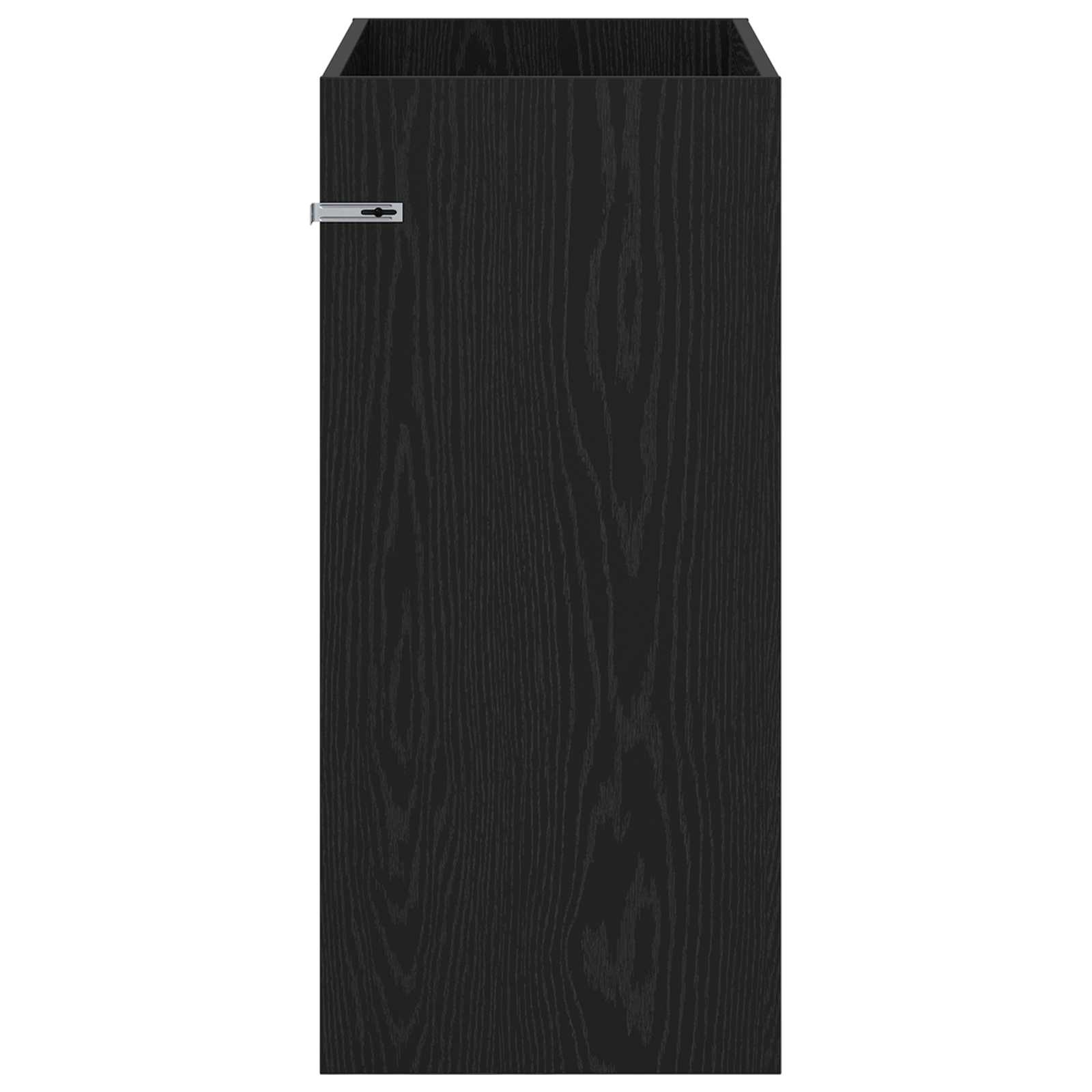 Badkamer Kast Onder Wasbak Zwart Eiken 78.5x37.5x81 cm - 54% Korting