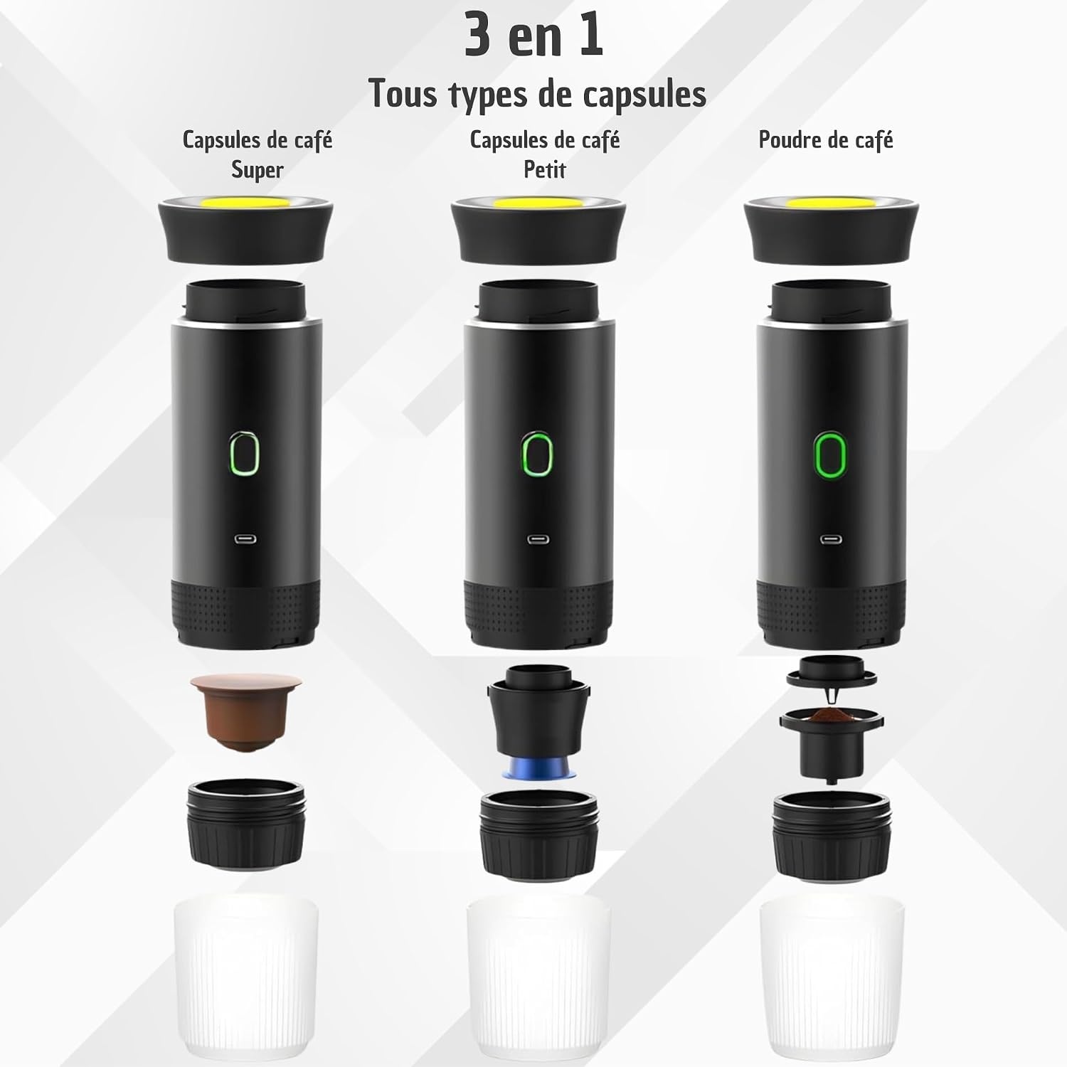 Draagbaar 3-in-1 Koffiezetapparaat (34% Korting!)