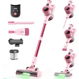 Draadloze Steelstofzuiger Dierenharen 45kPa Roze - 34% Korting!