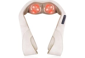 Elektrisch Shiatsu Nekmassageapparaat met Warmte & 3 Intensiteiten - 39% Korting!