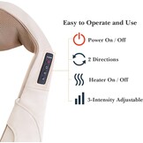 Shiatsu Nekmassageapparaat met Warmte & 3 Intensiteiten - 33% Korting!