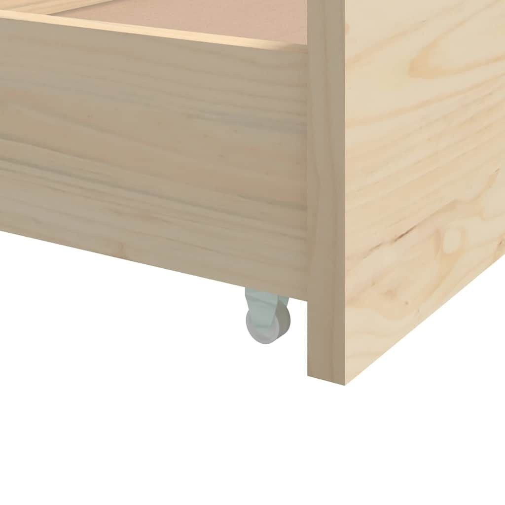 Massief Grenenhouten Bedframe met Laden 90x200 cm - 35% Korting