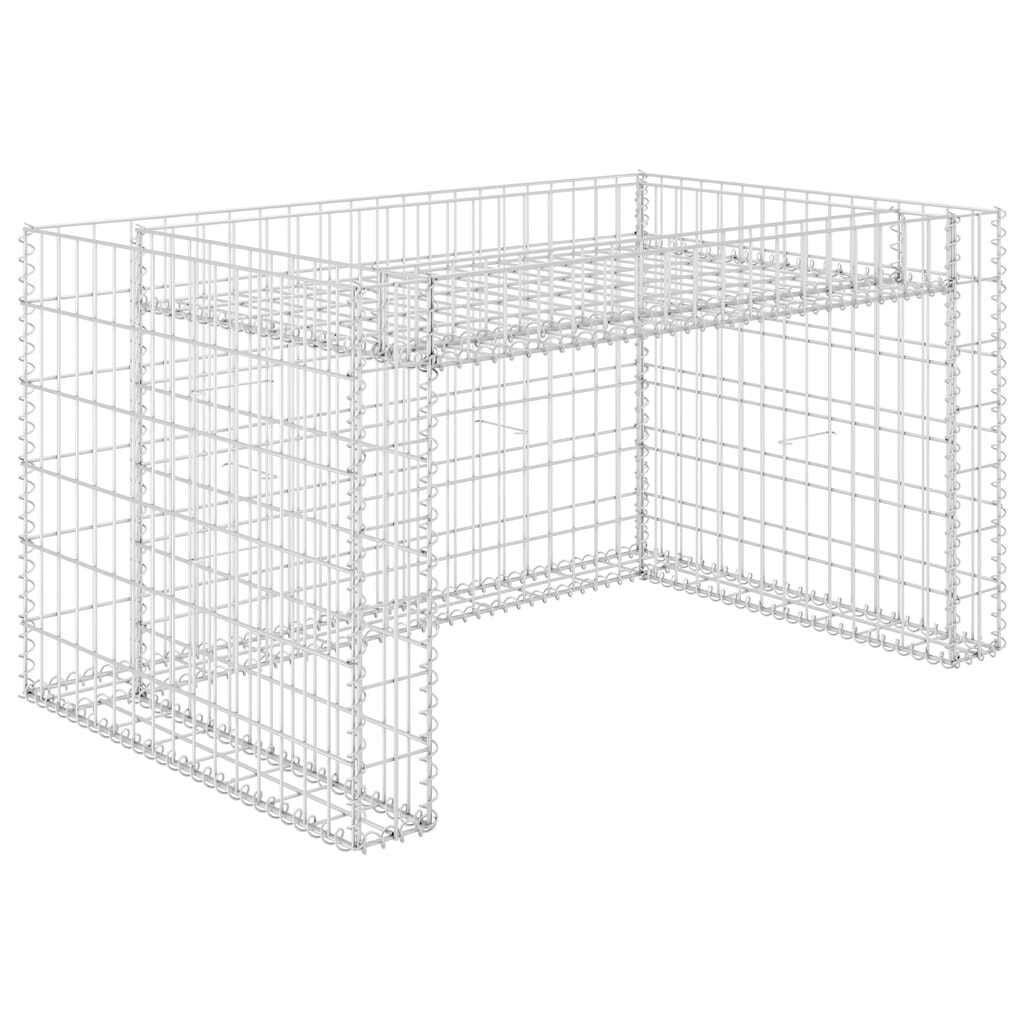 Grasmaaieroverkapping met plantenbak Staaldraad 110x80x60cm - 54% Korting