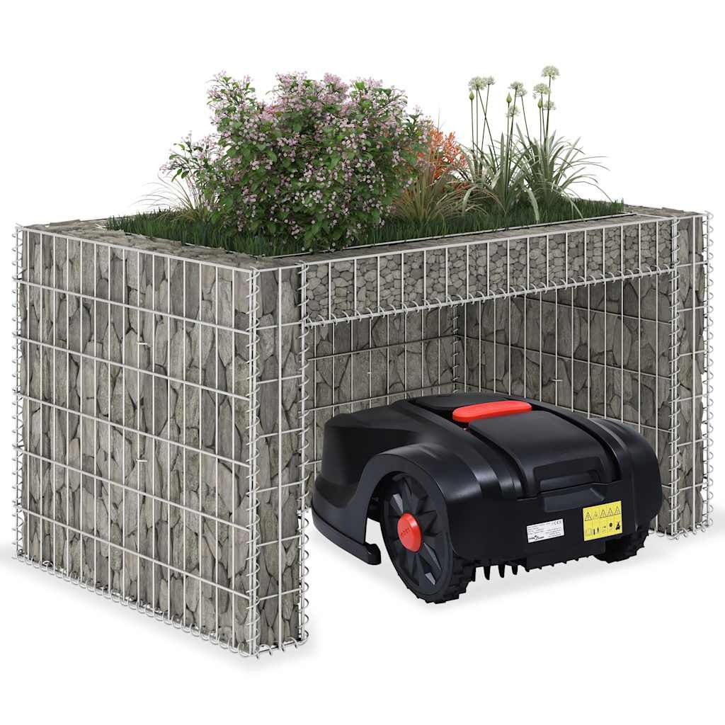 Grasmaaieroverkapping met plantenbak Staaldraad 110x80x60cm - 54% Korting