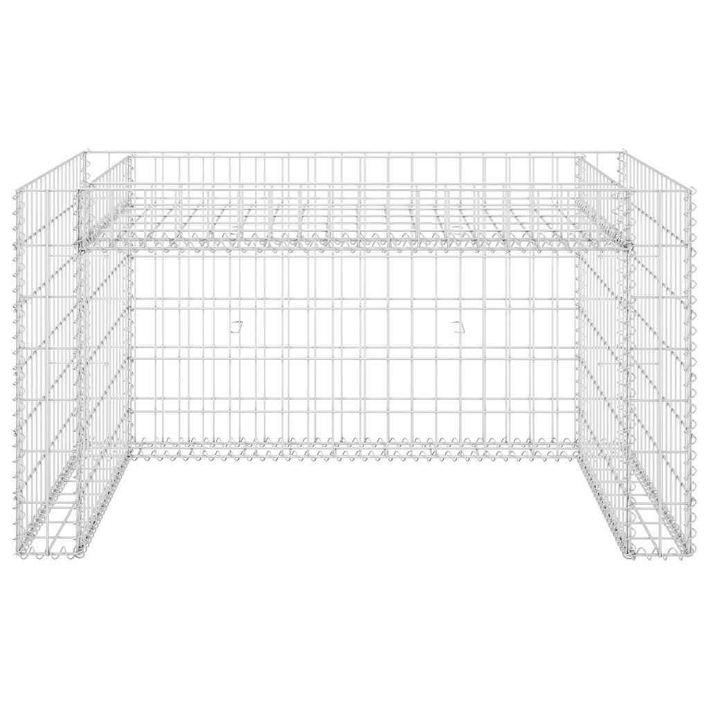 Grasmaaieroverkapping met plantenbak Staaldraad 110x80x60cm - 54% Korting