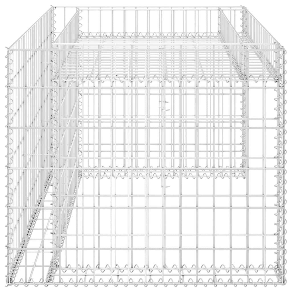 Grasmaaieroverkapping met plantenbak Staaldraad 110x80x60cm - 54% Korting