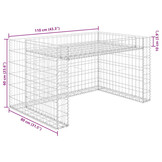 Grasmaaieroverkapping met plantenbak Staaldraad 110x80x60cm - 54% Korting
