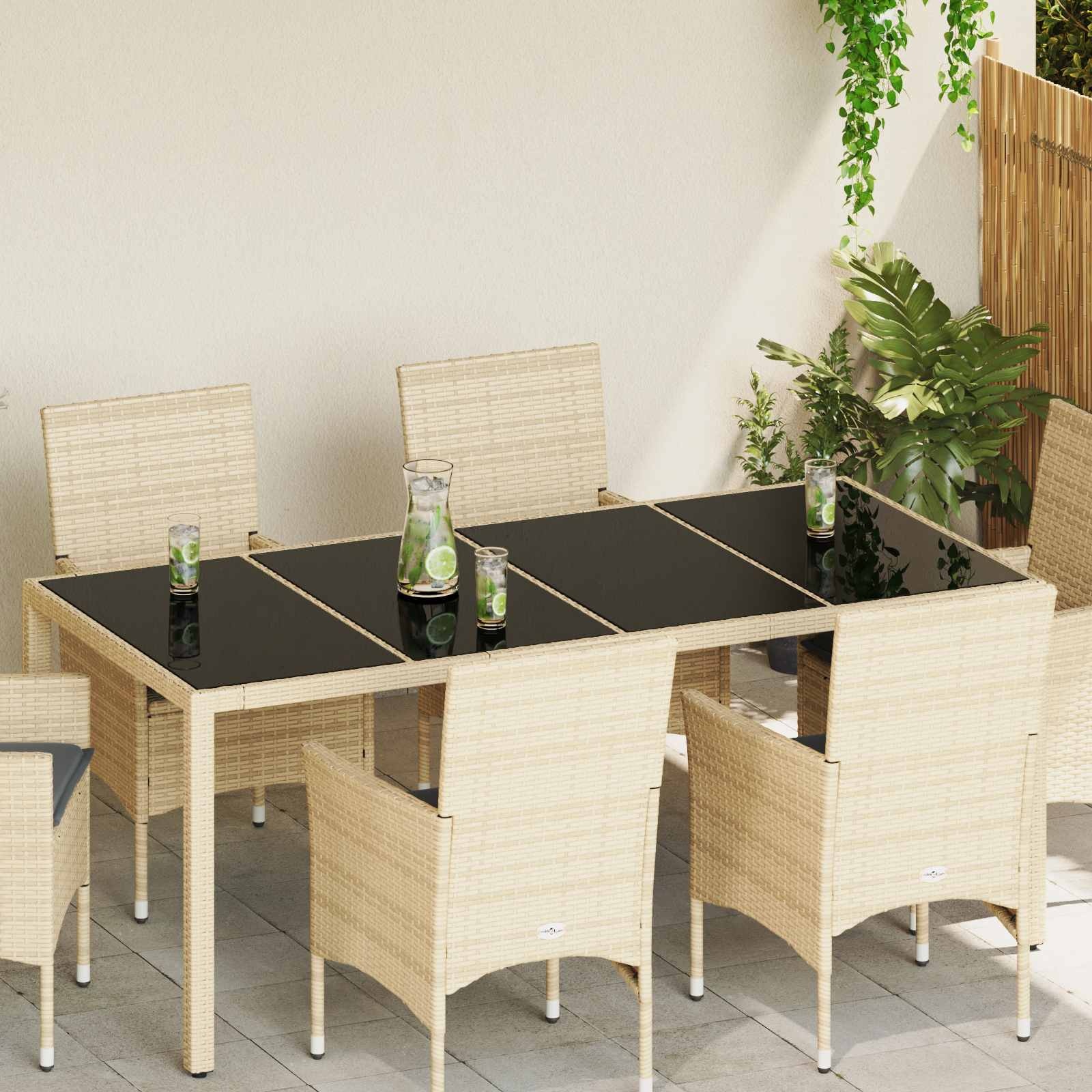 Zwart Gehard Glazen Tafelblad (4 stuks) - 34% Korting