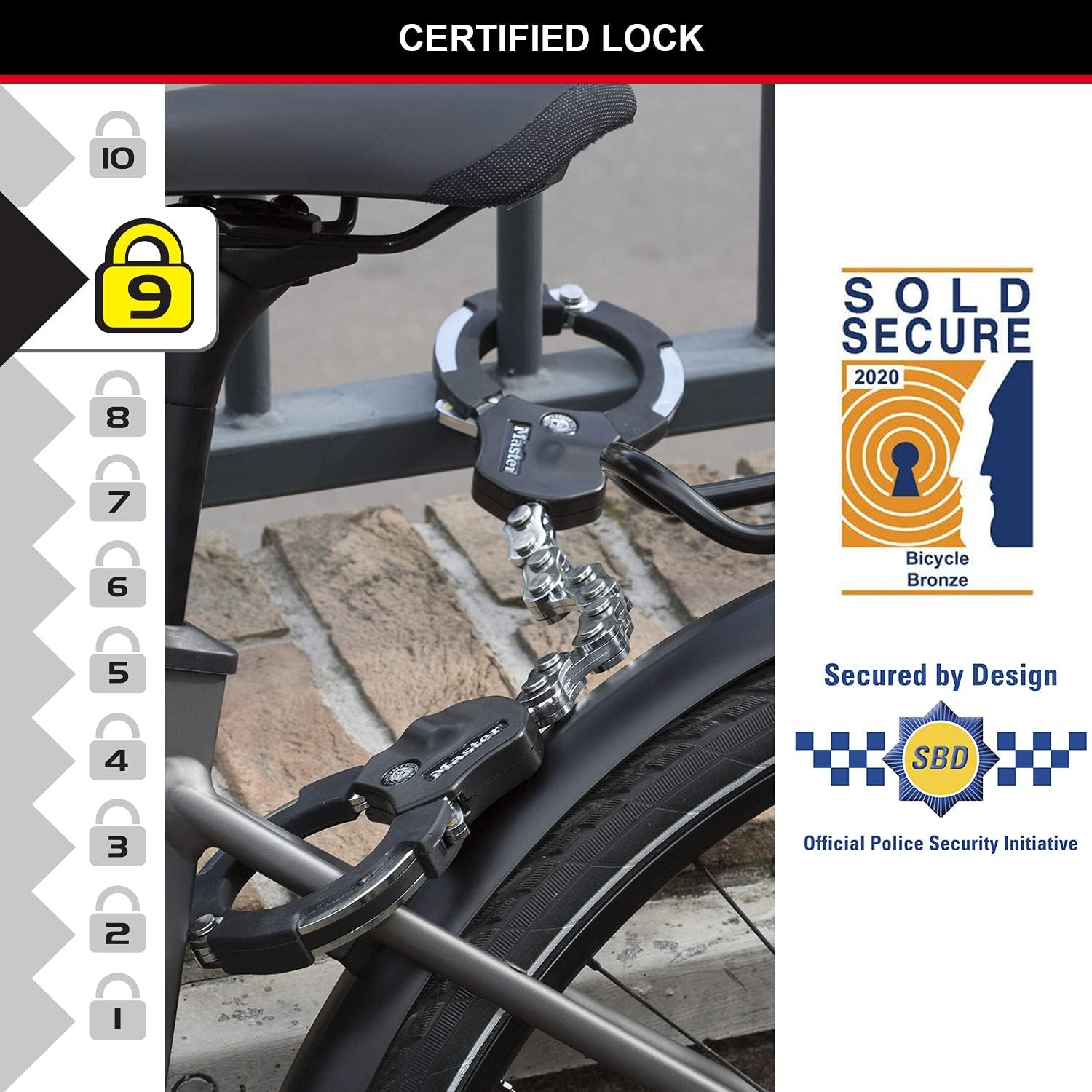 Opvouwbaar Anti-diefstalslot Fiets/Scooter - Politie Goedgekeurd (59% Korting)