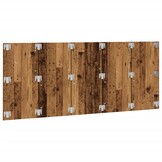 Hoofdeinde 200x1,5x80 cm Bewerkt Hout Oud Houtkleurig - 34% Korting