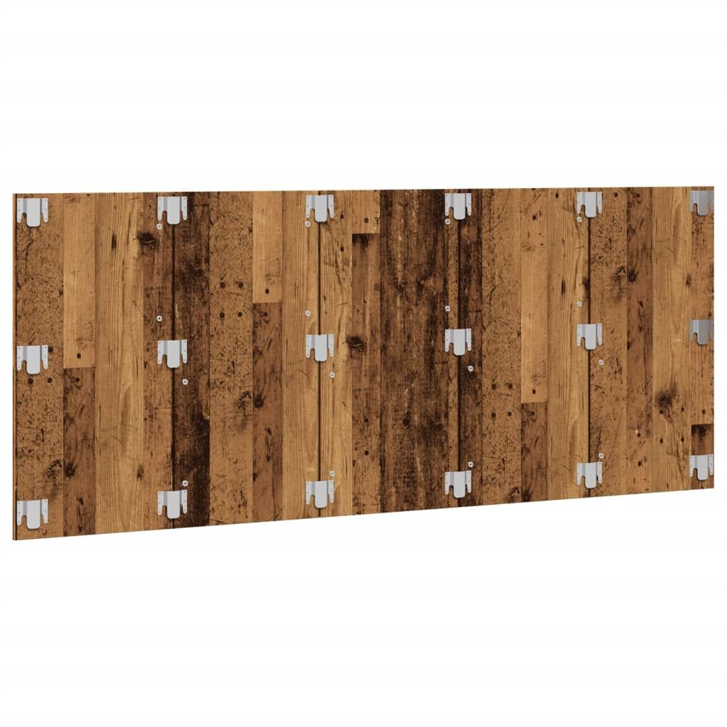 Hoofdeinde 200x1,5x80 cm Bewerkt Hout Oud Houtkleurig - 34% Korting