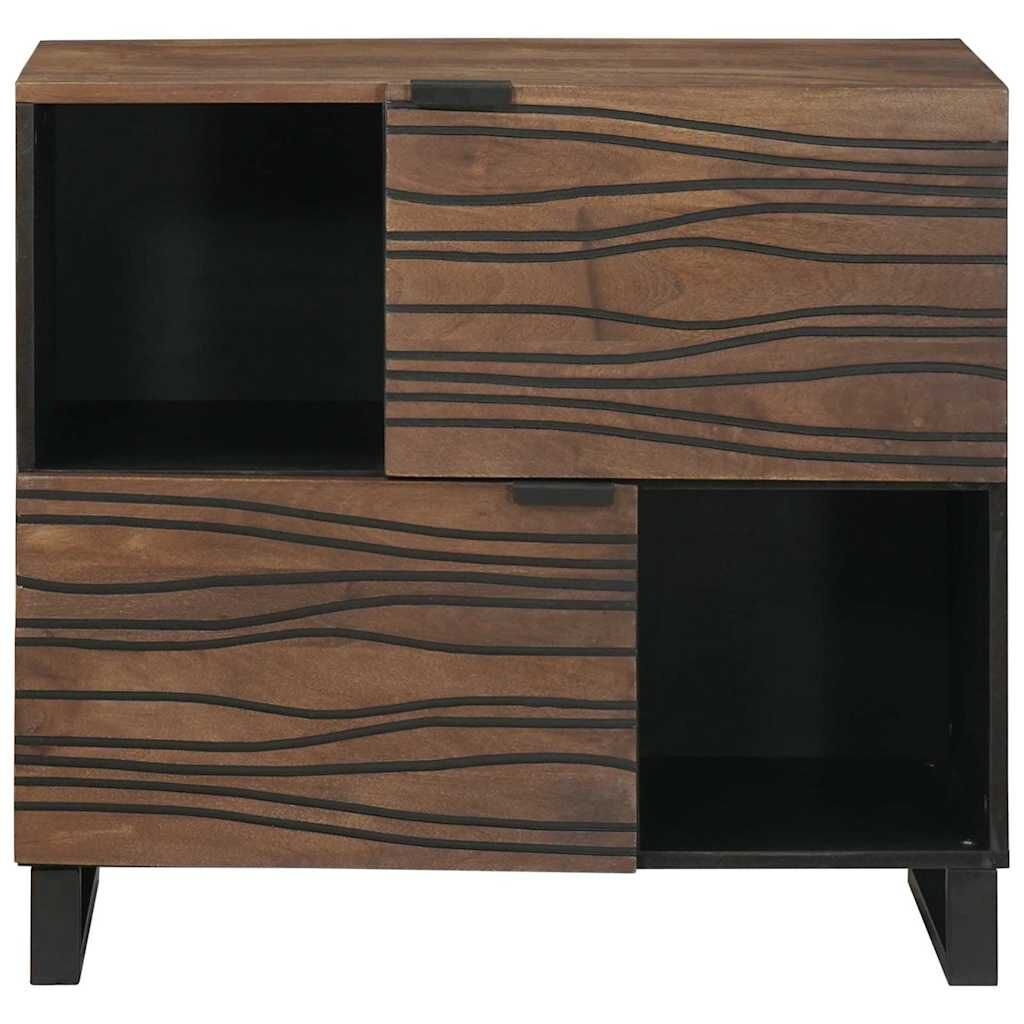 vidaXL Dressoir Bruin 80x33x75 cm Massief Mangohout - 54% Korting!