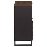 vidaXL Dressoir Bruin 80x33x75 cm Massief Mangohout - 54% Korting!