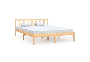 vidaXL Bedframe massief grenenhout 160x200 cm