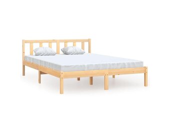 vidaXL Bedframe massief grenenhout 160x200 cm