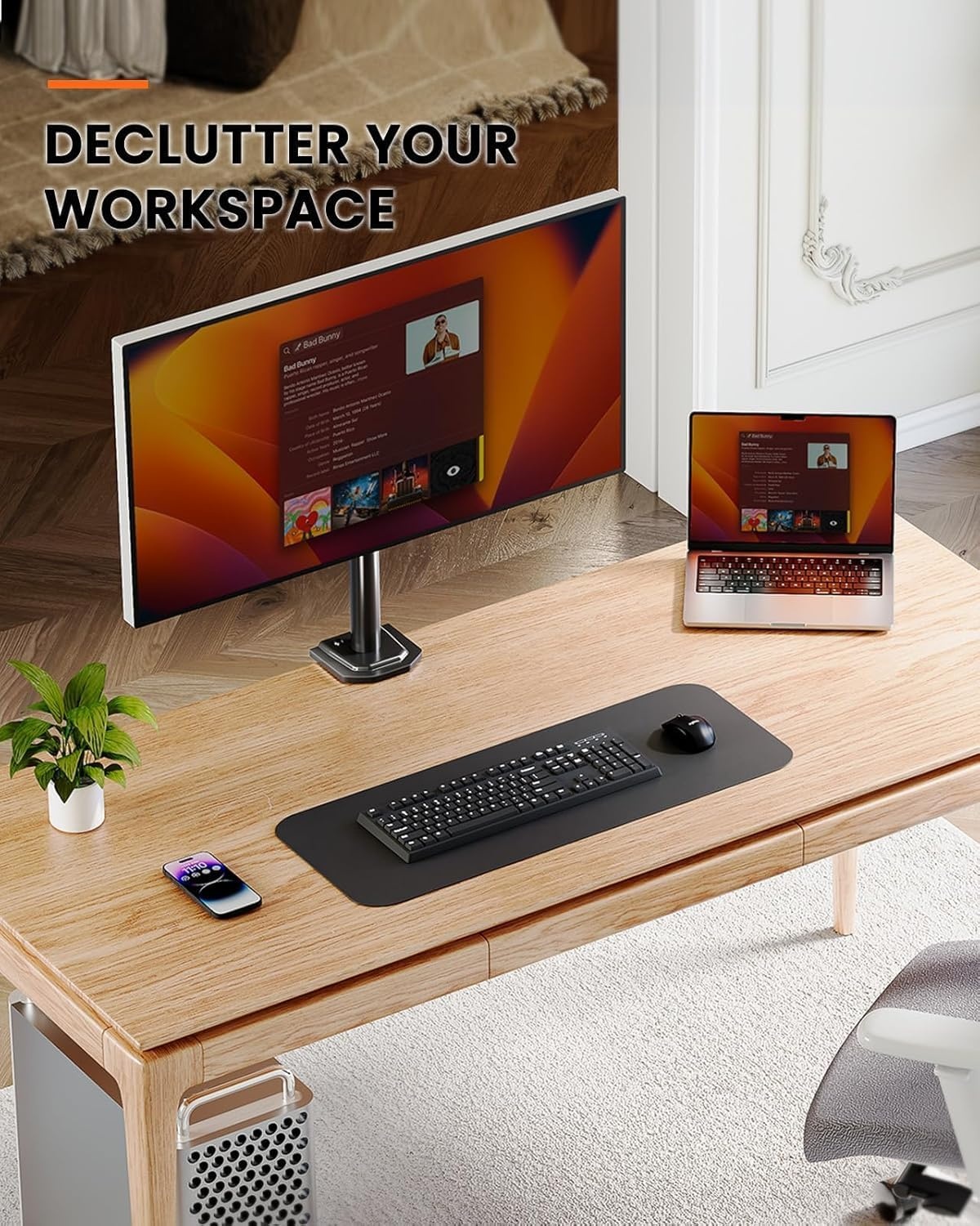 Enkele Monitorarm - 13-32 inch VESA - In Hoogte Verstelbaar | 32% Korting