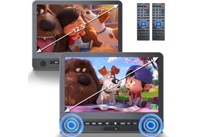 Hoofdsteun DVD Speler Auto Kinderen 12.5" Dubbel Scherm - 54% Korting